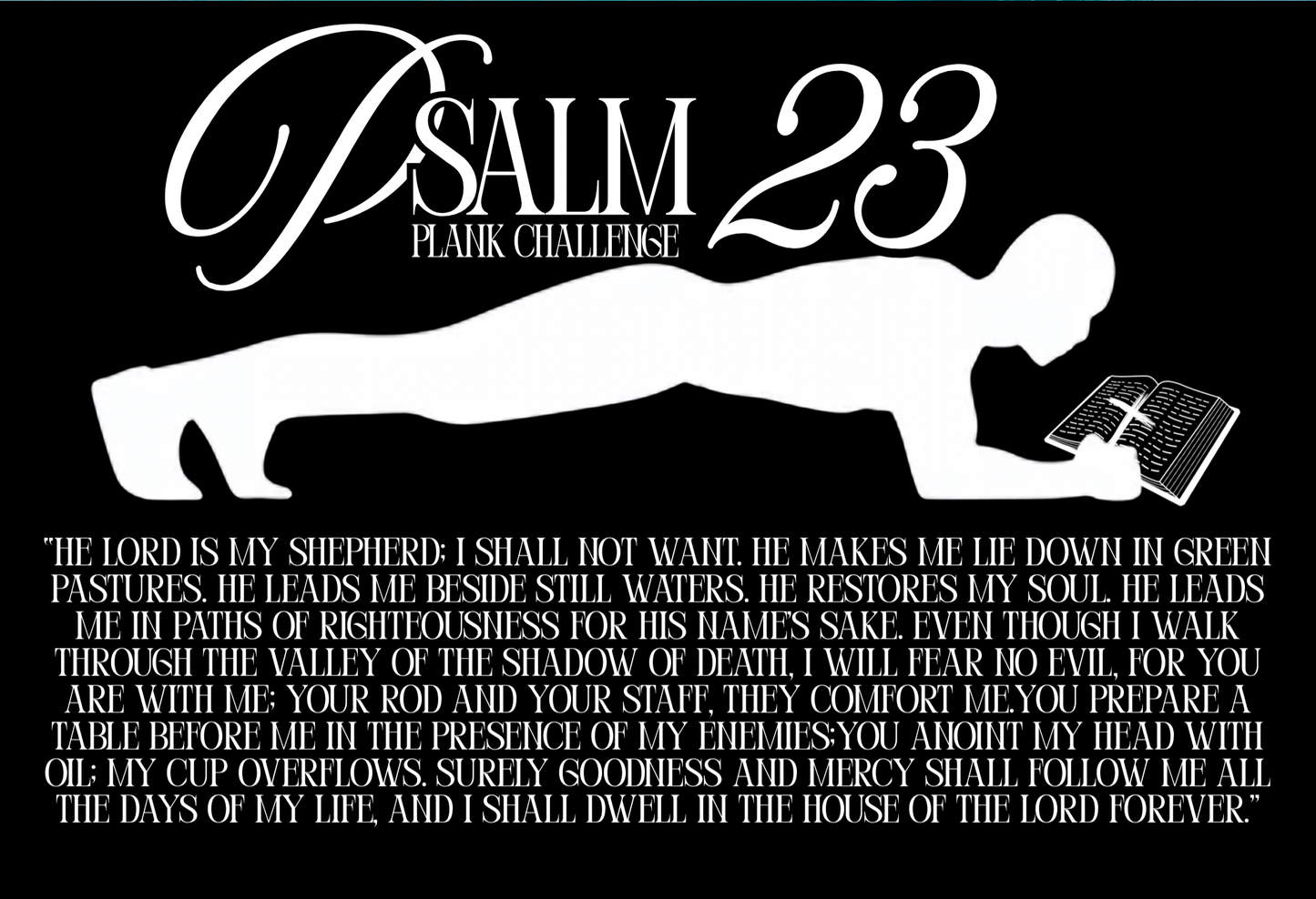 Psalm 23 - Plank Challenge Shirt