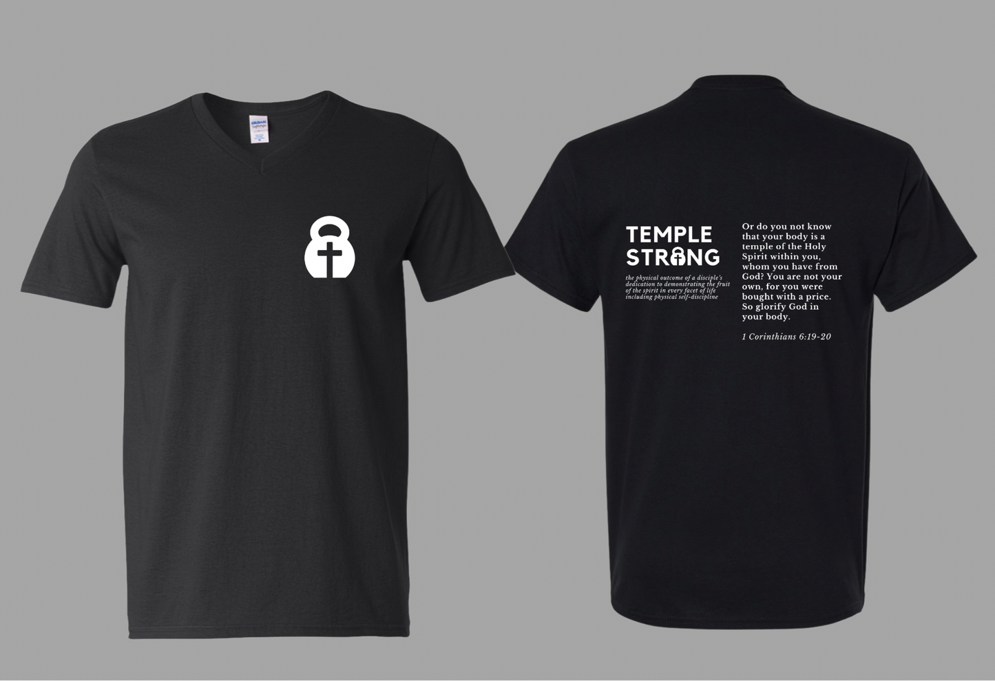 Temple Strong - Scripture (V-Neck)