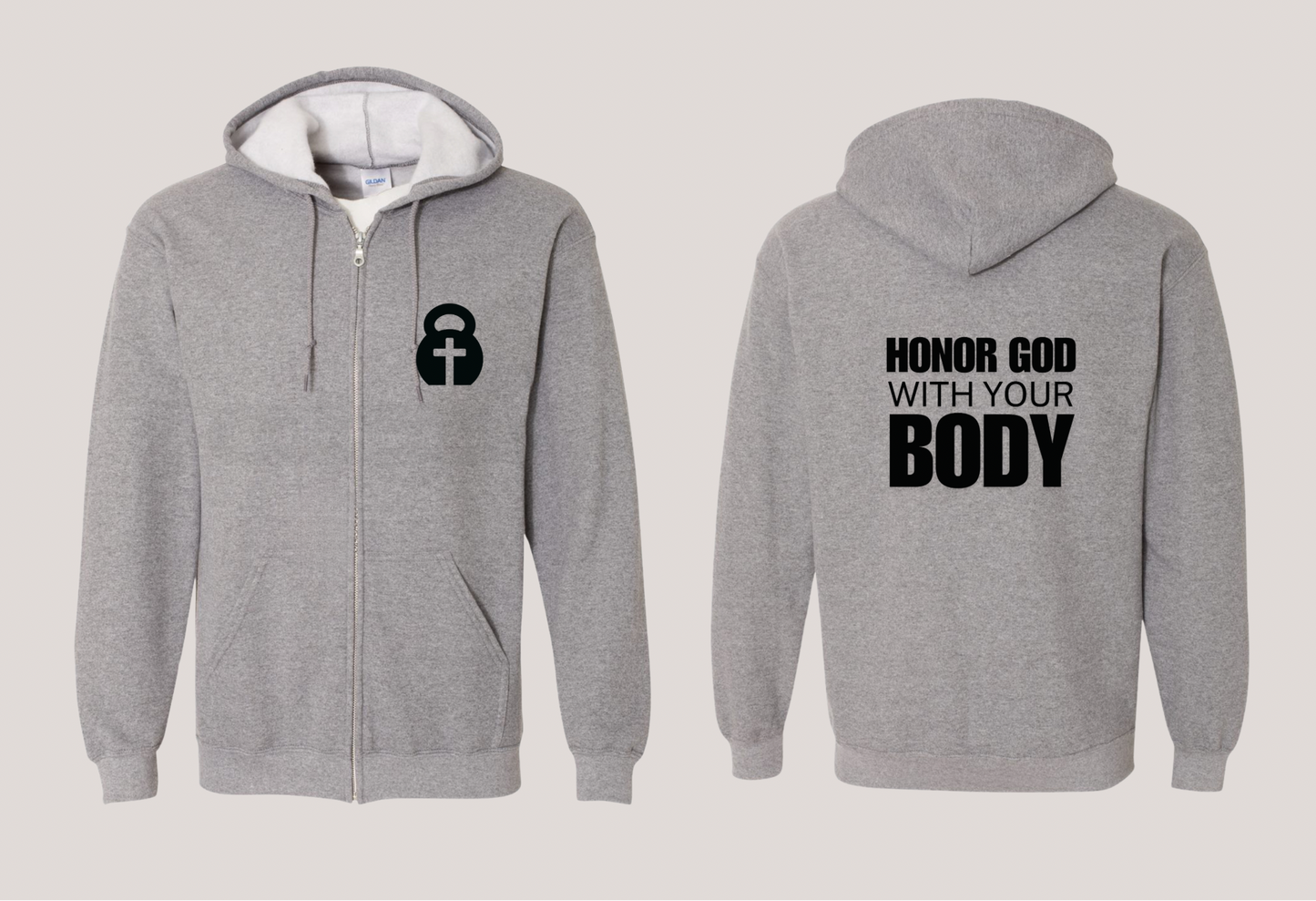 Honor God With Your Body (Full Zip Hoodie)