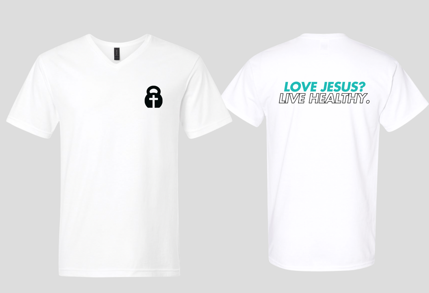 Love Jesus? Live Healthy (V-Neck)