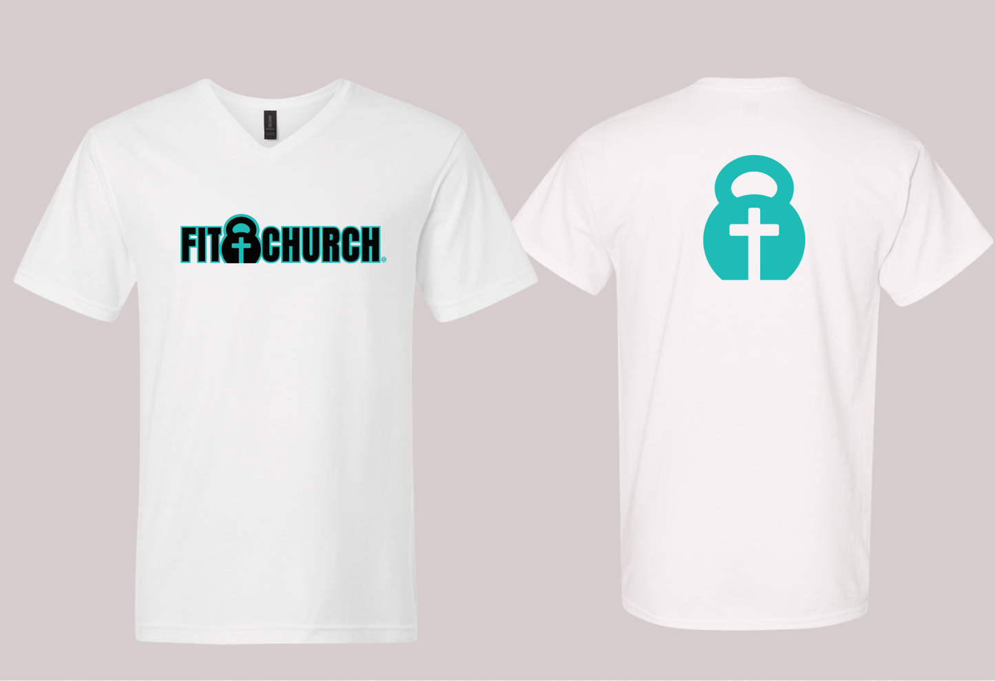 Fit Church Teal (V-Neck)