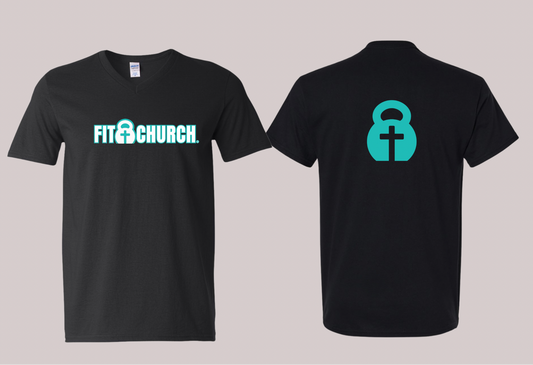 Fit Church Teal (V-Neck)