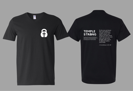 Temple Strong - Scripture (V-Neck)