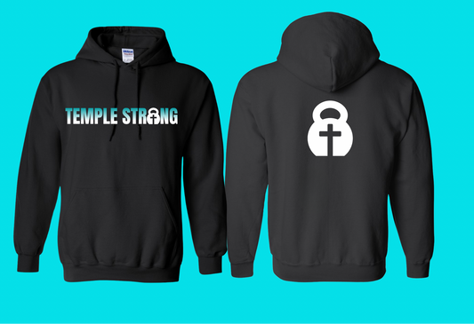 Temple Strong - Fade (Pull Over Hoodie)