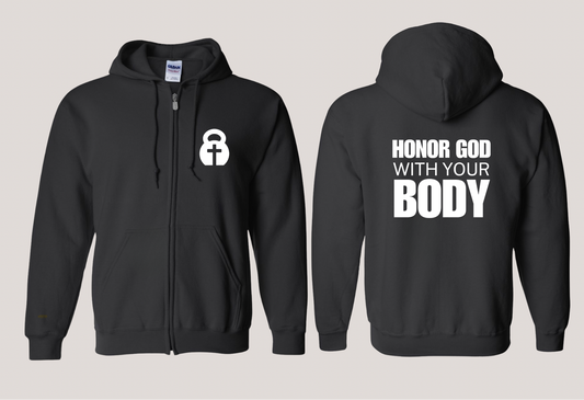 Honor God With Your Body (Full Zip Hoodie)