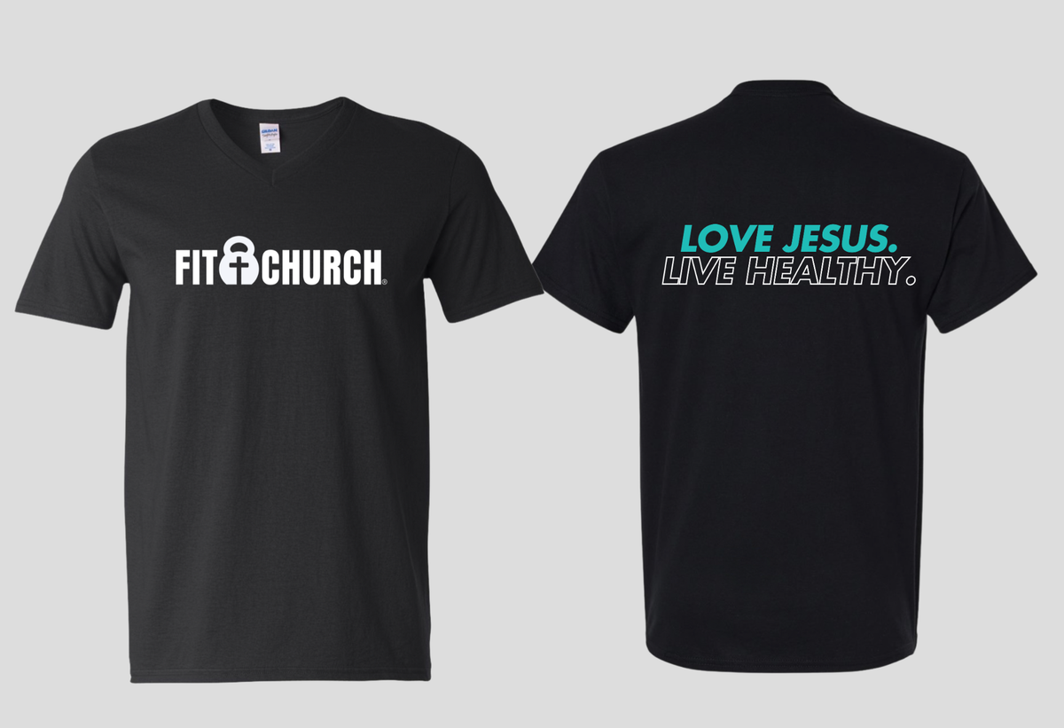 Love Jesus. Live Healthy (V-Neck)