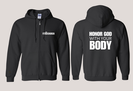 Honor God With Your Body (Full Zip Hoodie)