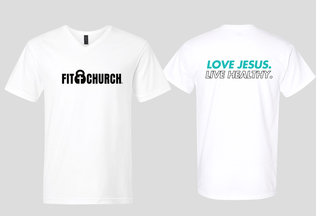 Love Jesus. Live Healthy (V-Neck)