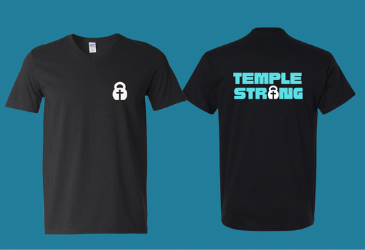Temple Strong - Teal (V-Neck)